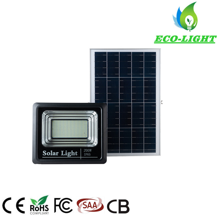 200 Watts with Remote Control Waterproof Garden LED Solar Flood Lights
