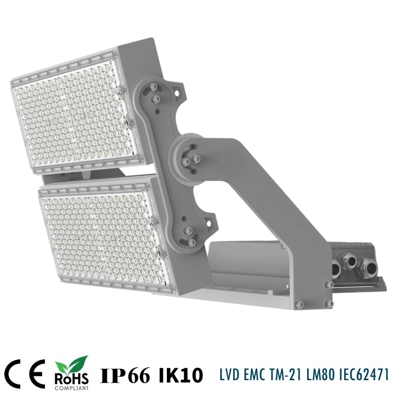IP66 IK10 CE RoHS ST21 1000W LED Flood Light 170LM/W IP66 IK10 CE RoHS ST21 1000W LED Flood Light 170LM/W