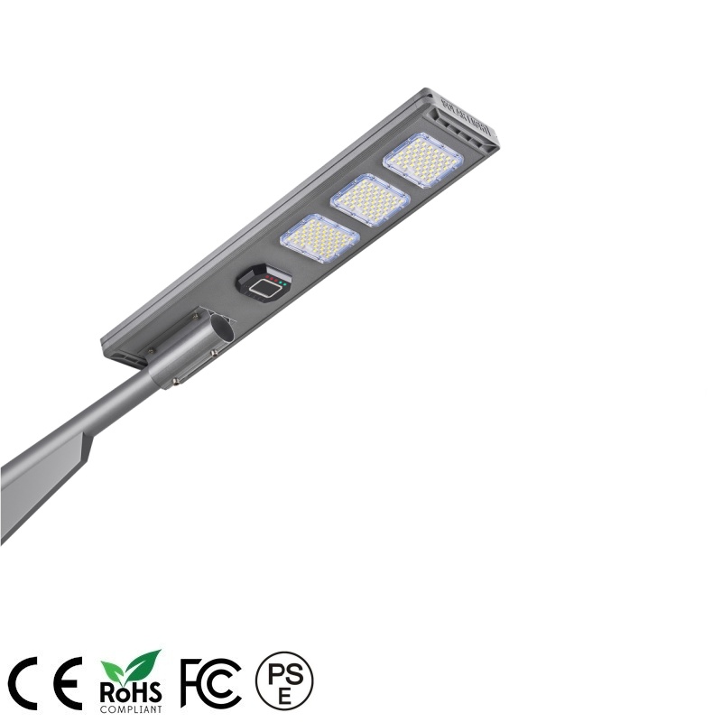 okpro solar street light 150W 120w smart solar street light